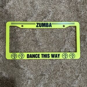 ZUMBA License Plate Frame. NEW (just not in packaging). Vintage Zumba piece!